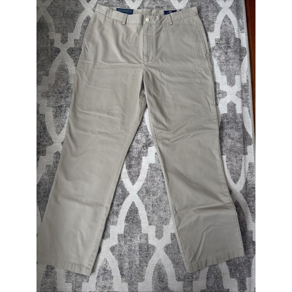 NWT Vineyard Vines Club Pant Mens 36 X 32 Classic Fit Flat Front Khaki Pants